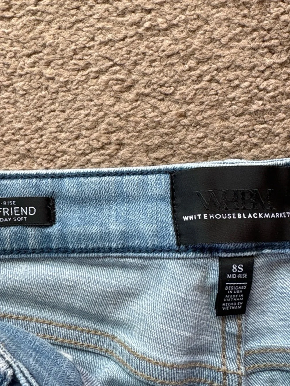 WhiteHouseBlackMarket Blue Women’s Slim Straight Jeans Size 8S